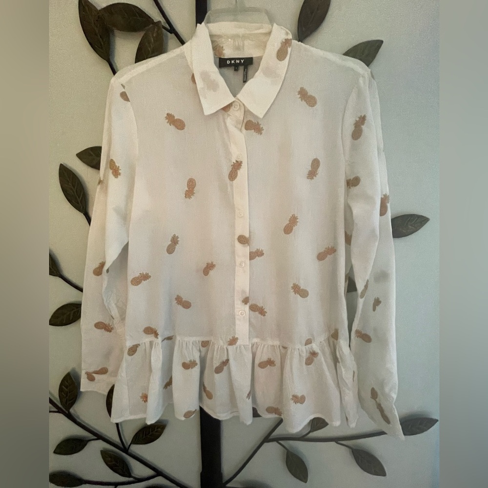 DKNY Peplum Blouse